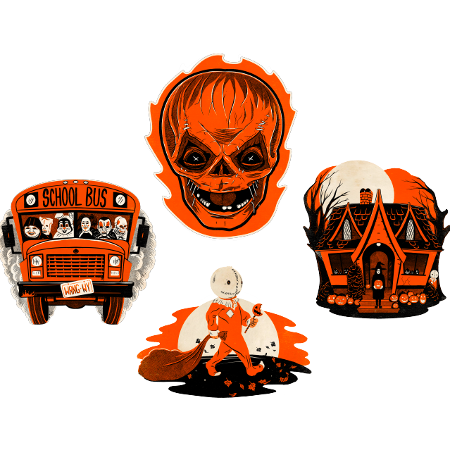 Trick r Treat Glow in the Dark Wall Décor Collection product image 1, provided for visual reference and product detail review
