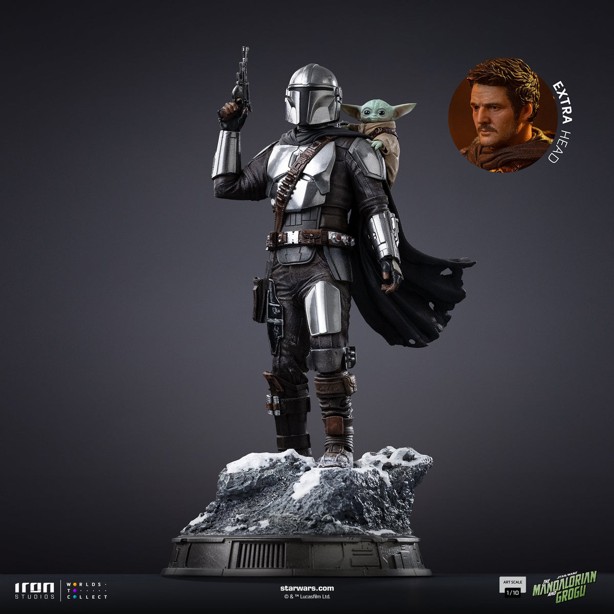 Mandalorian and Grogu Art Scale 1/10 Statue - Iron Studios product image 2, provided for visual reference and product detail