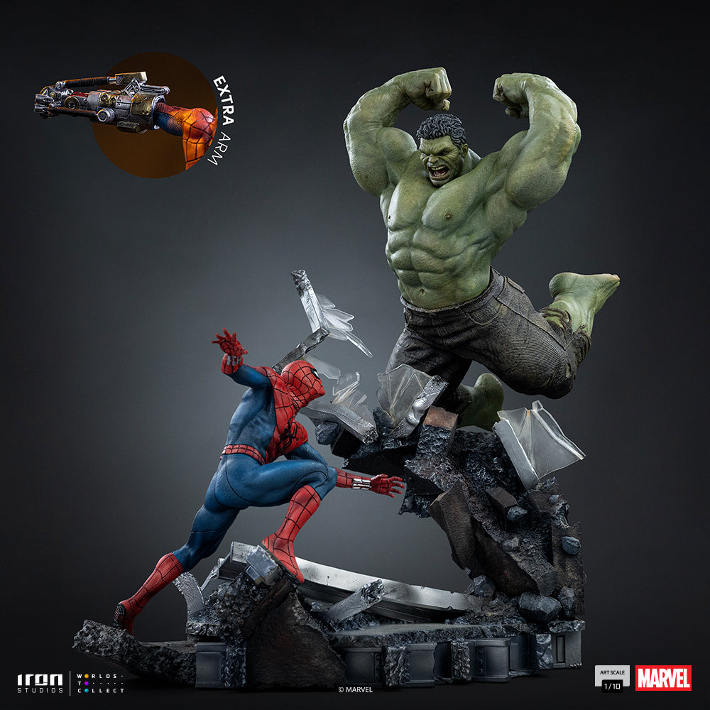 Pre-Order - Statue Spider-Man vs Hulk - Spider-Man: Brand New Day - Art Scale 1/10 - Iron Studios product image 15, provided