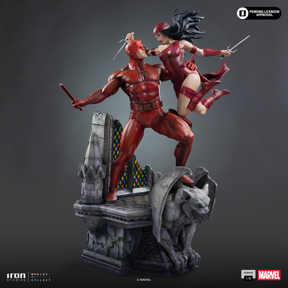 Pre-Order - Statue Daredevil and Elektra - Marvel Comics - Diorama 1/6 - Iron Studios product image 15, provided for visual
