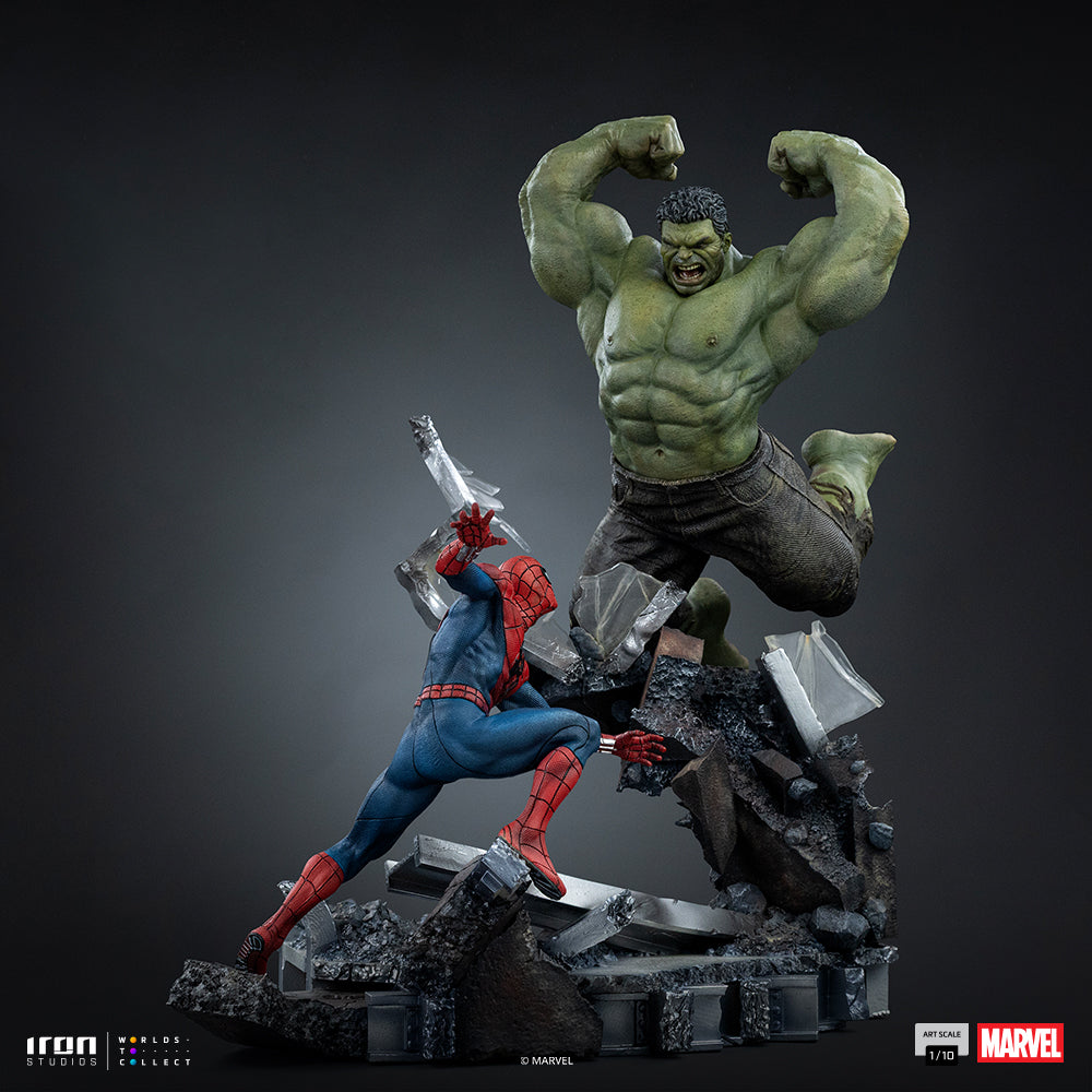 Pre-Order - Statue Spider-Man vs Hulk - Spider-Man: Brand New Day - Art Scale 1/10 - Iron Studios product image 10, provided
