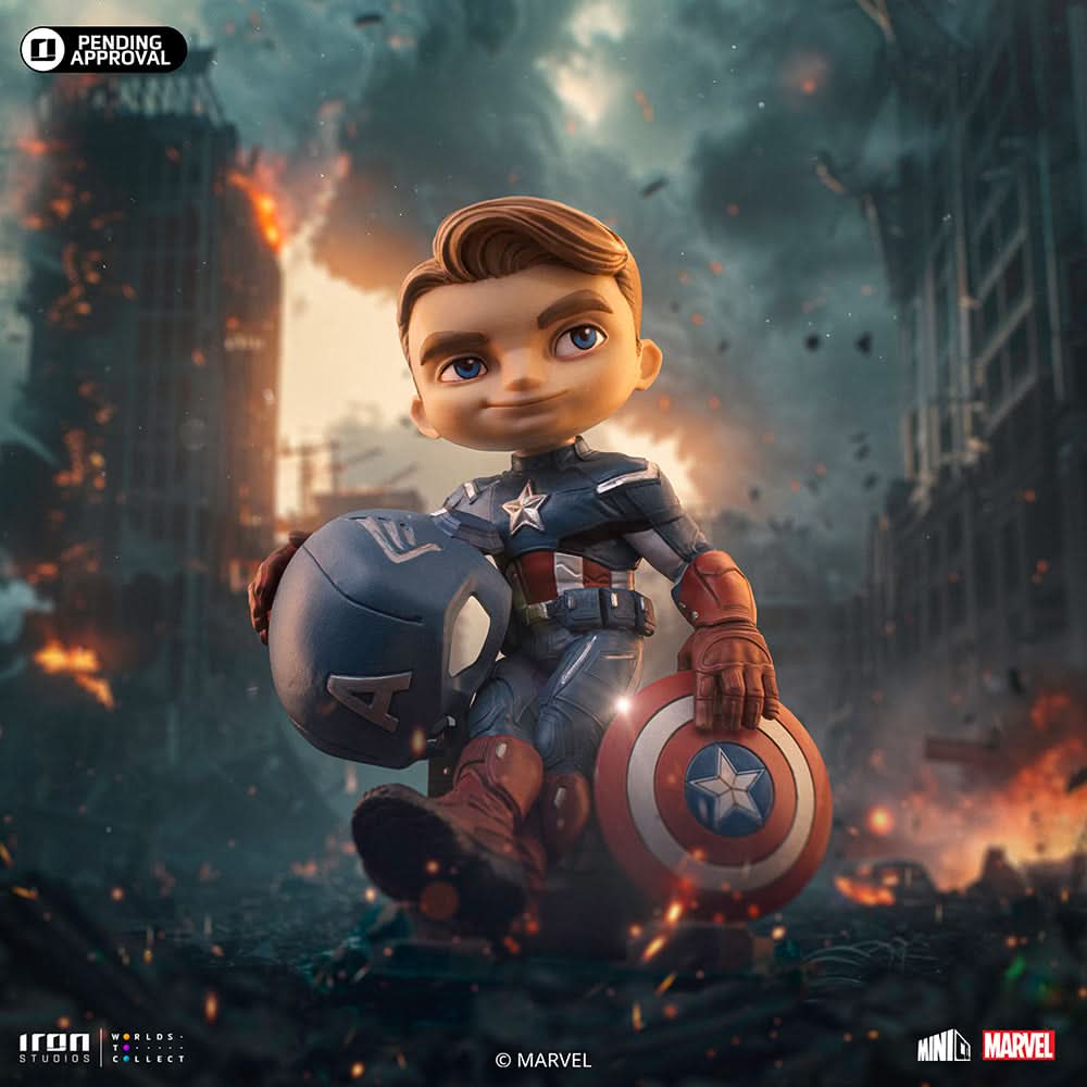 Captain America Infinity Saga MIniCo Statue - Iron Studios product image 2, provided for visual reference and product detail
