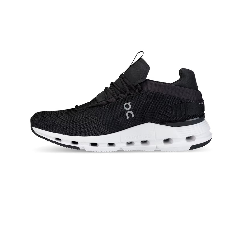 On Women Cloudnova Phantom/White Lifestyle Sneakers product image 4, provided for visual reference and product detail review