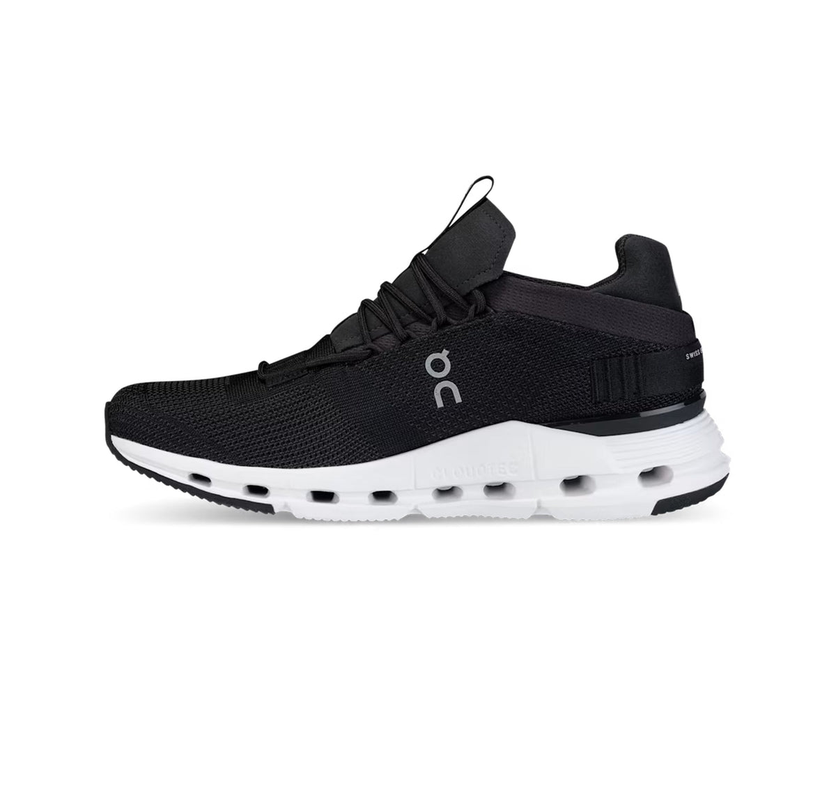 On Women Cloudnova Phantom/White Lifestyle Sneakers product image 4, provided for visual reference and product detail review