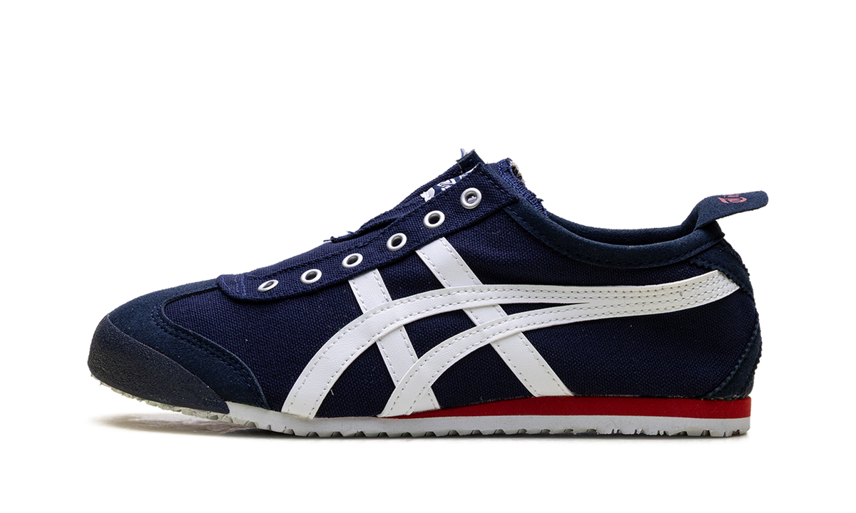 Onitsuka-tiger|mexico-66-slip-on-navy-off-white-red-195933 product image 1, provided for visual reference and product detail