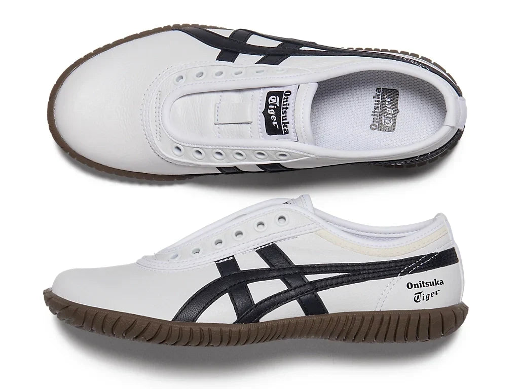 Onitsuka Tiger TSUNAHIKI SLIP-ON 1183C529 101 WHITE BLACK product image 3, provided for visual reference and product detail