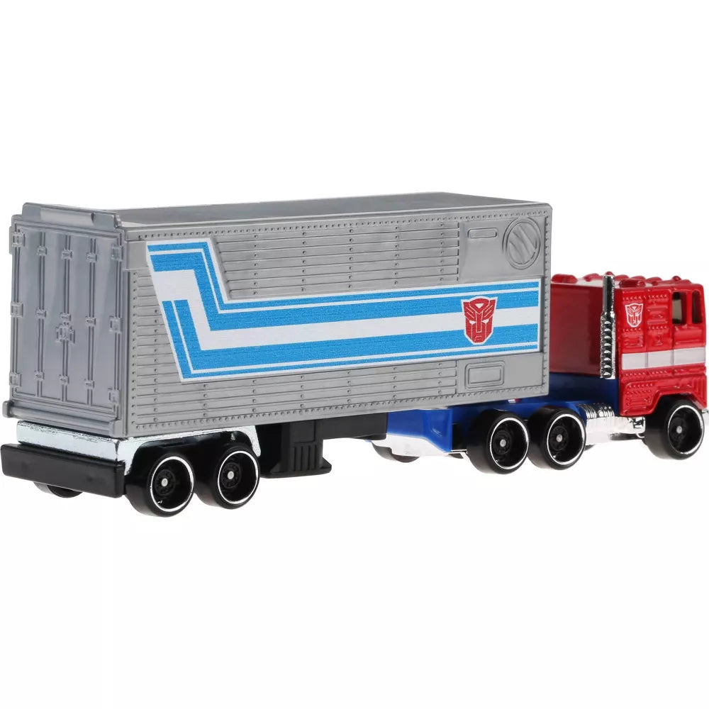 Hot Wheels Track Fleet Transformers Optimus Prime Cab & Trailer 1/64 Scale product image 5, provided for visual reference