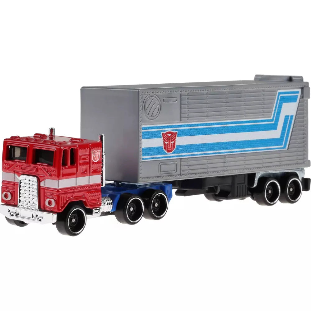 Hot Wheels Track Fleet Transformers Optimus Prime Cab & Trailer 1/64 Scale product image 2, provided for visual reference