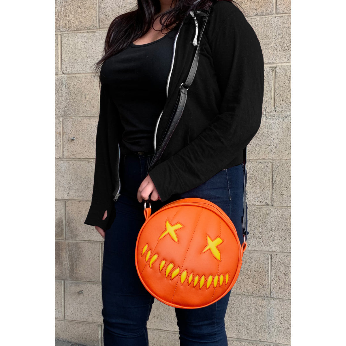 Trick r Treat Sam O Lantern Bag - Lit (Yellow) product image 1, provided for visual reference and product detail review