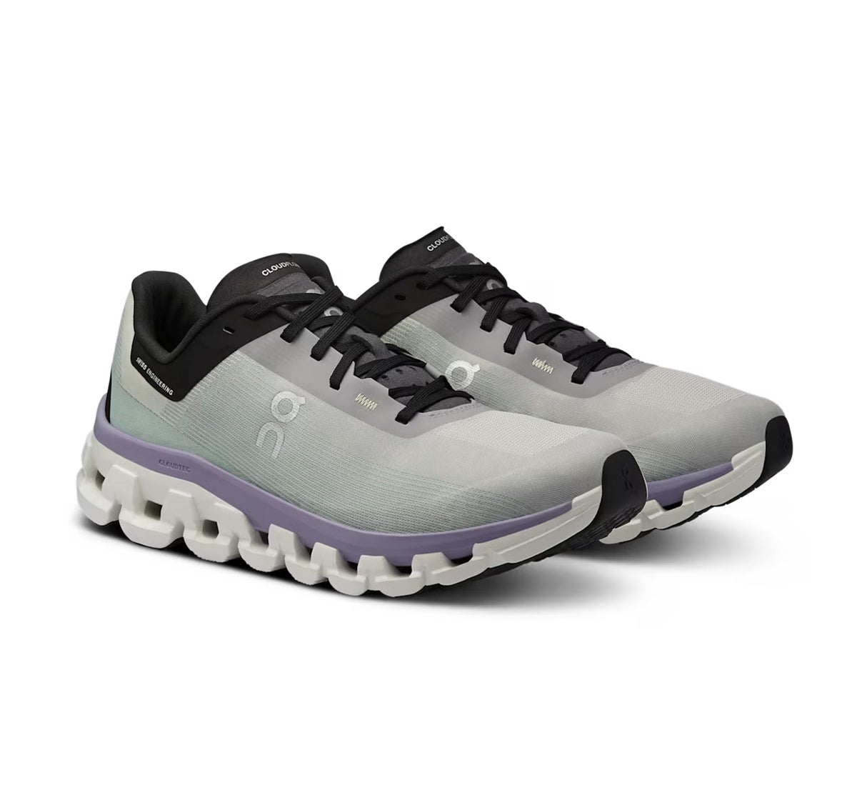 On Women Cloudflow 4 Fade/Wisteria Running Shoes product image 2, provided for visual reference and product detail review