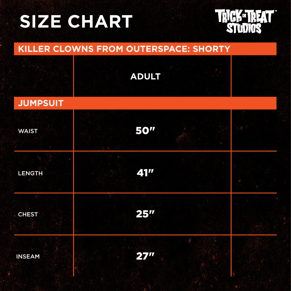 Killer Klowns From Outer Space - Shorty Costume product image 2, provided for visual reference and product detail review