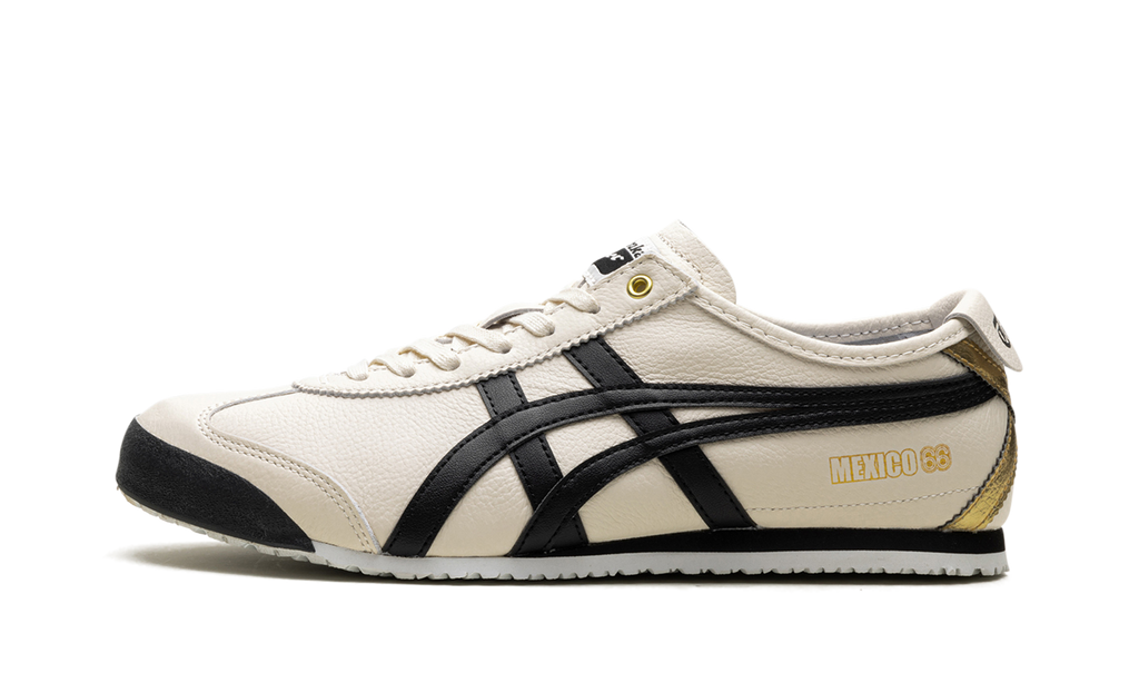 Onitsuka-tiger|mexico-66-cream-black-gold-128032 product image 1, provided for visual reference and product detail review