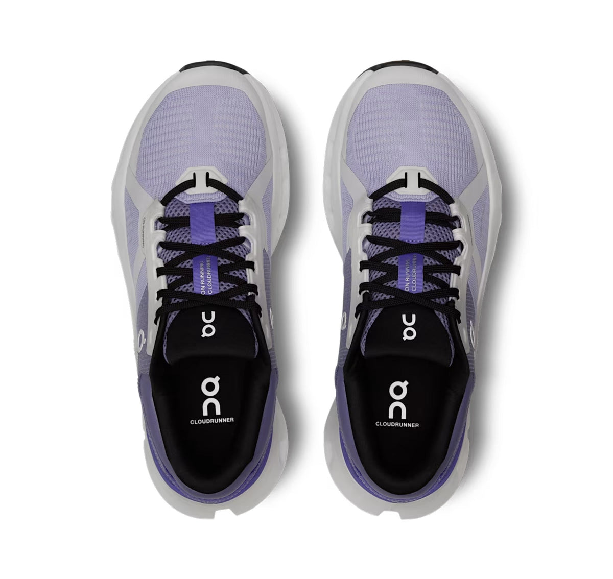 On Women Cloudrunner 2 Nimbus/Blueberry Running Shoes product image 3, provided for visual reference and product detail