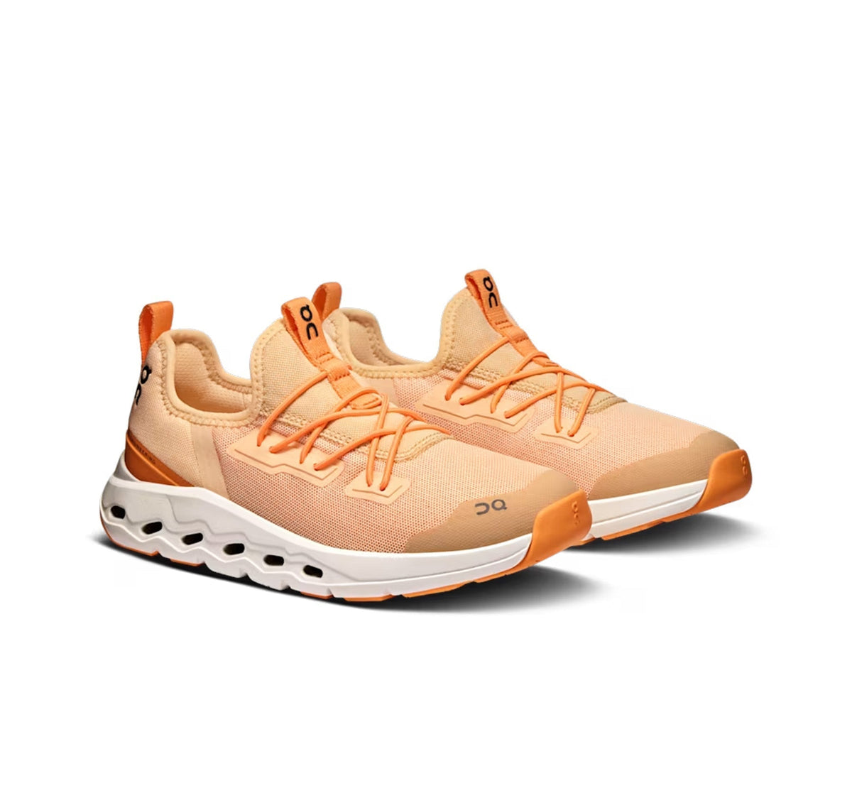 On Little Kids' Cloudleap Tangerine/Blonde Athletic Shoes product image 2, provided for visual reference and product detail