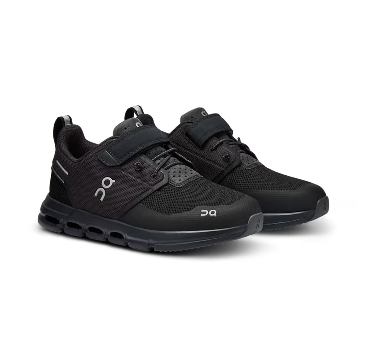 On Little Kids' Cloud Play Black Athletic Shoes product image 2, provided for visual reference and product detail review