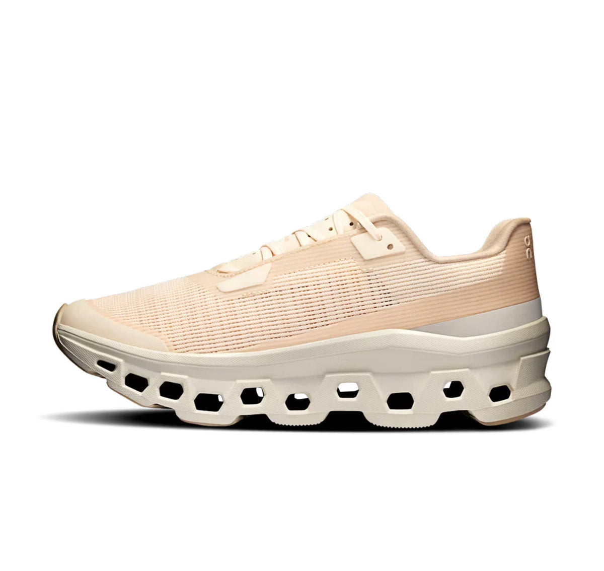 On Women Cloudmonster Void Dew/Ivory Running Shoes product image 4, provided for visual reference and product detail review