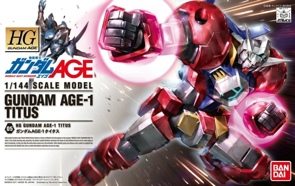 Gundam 1/144 HG AGE #05 AGE-1T Gundam AGE-1 Titus Model Kit product image 5, provided for visual reference and product