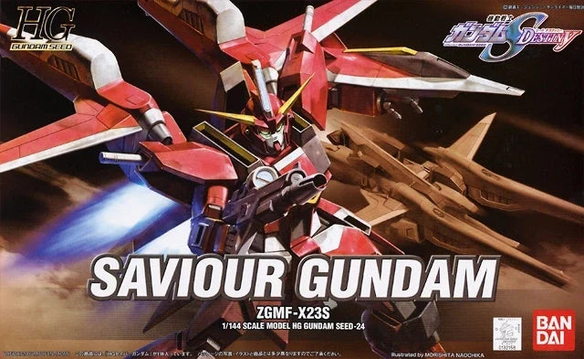 Gundam 1/144 HG Seed #24 ZGMF-23S Saviour Gundam Model Kit product image 2, provided for visual reference and product detail