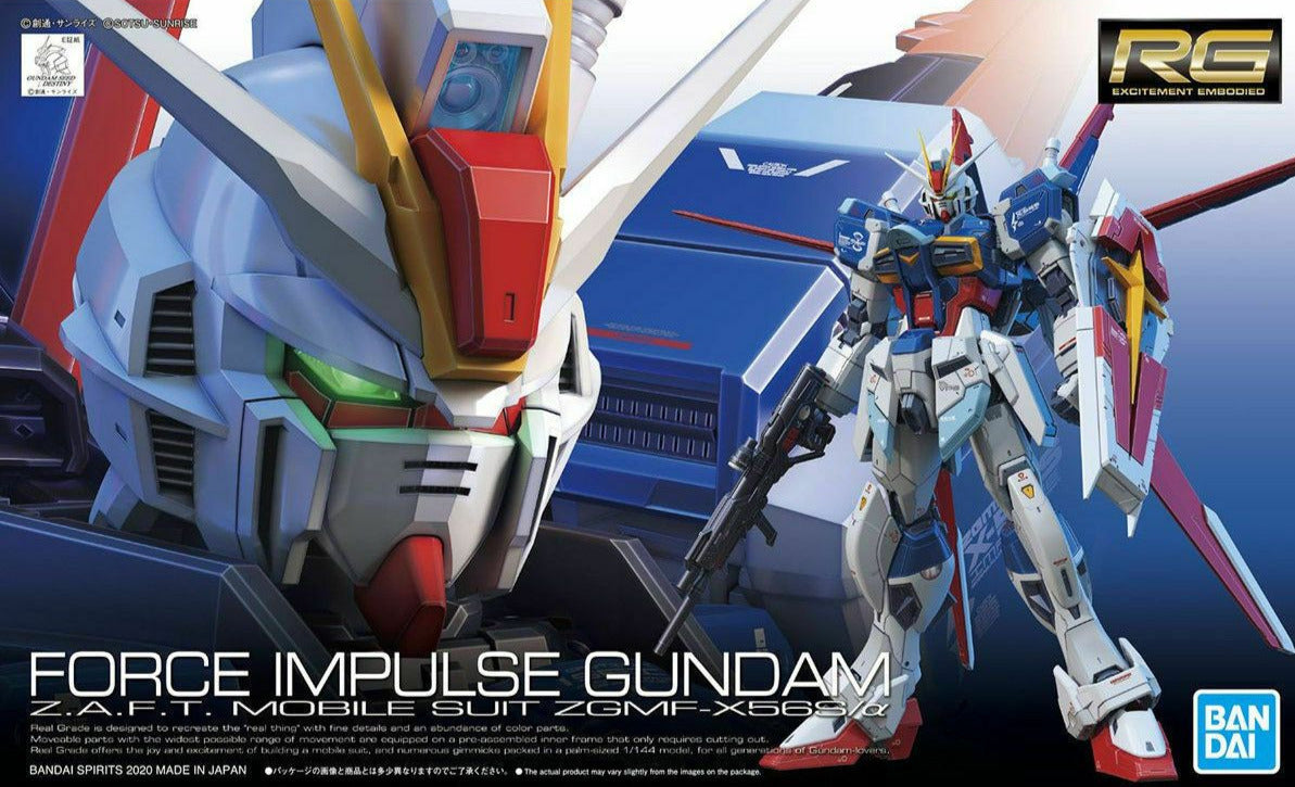 Gundam 1/144 RG #33 Seed Destiny ZGMF-X56S/a Force Impulse Gundam Model Kit product image 14, provided for visual reference
