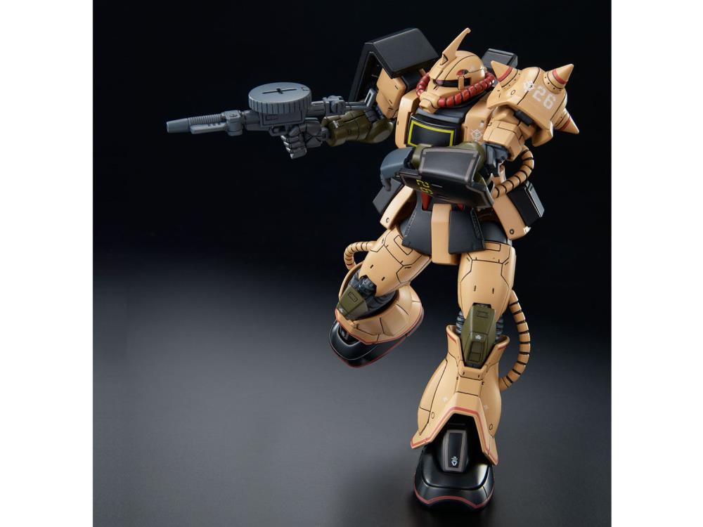 Gundam 1/144 HG The Origin MS-06D Zaku Desert Type Model Kit Exclusive product image 3, provided for visual reference and