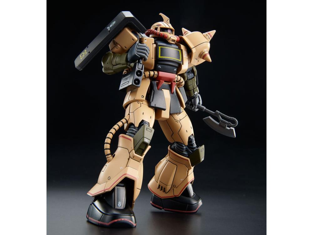 Gundam 1/144 HG The Origin MS-06D Zaku Desert Type Model Kit Exclusive product image 4, provided for visual reference and