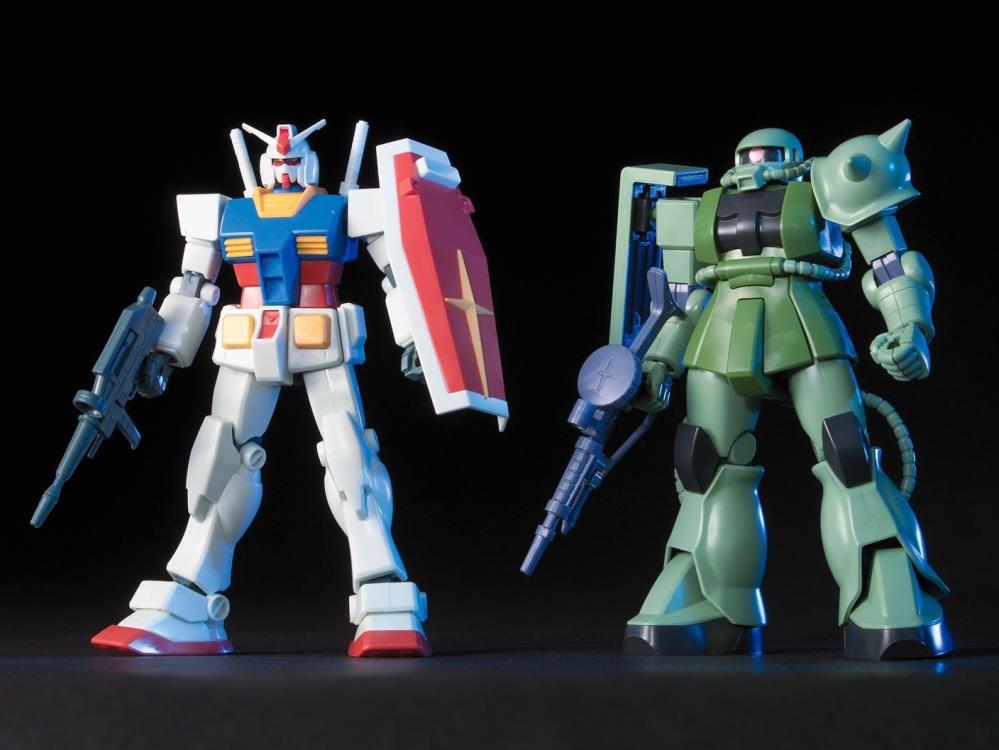 Gundam 1/144 HGUC RX-78-2 Gundam Vs. Zaku II Gunpla Starter Set Model Kit product image 3, provided for visual reference and