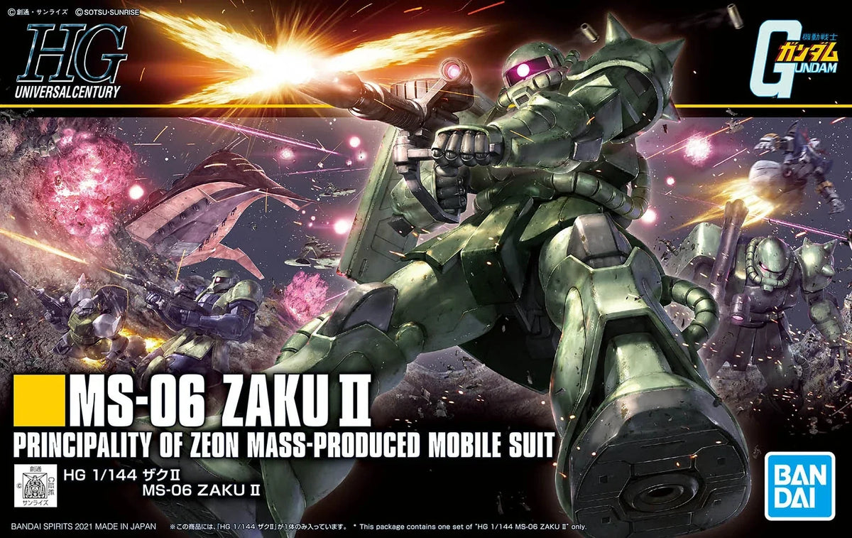 Gundam 1/144 HGUC #241 Gundam 0079 MS-06 Zaku II (Revive Ver.) Model Kit product image 10, provided for visual reference and