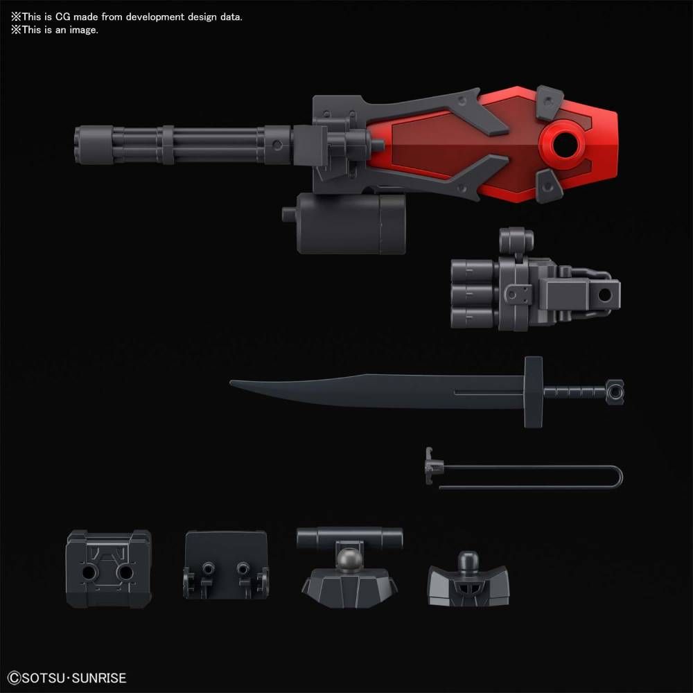Gundam 1/144 HGBB #08 Breaker Battlogue MS-07B-3S Gouf Crimson Custom Model Kit product image 7, provided for visual