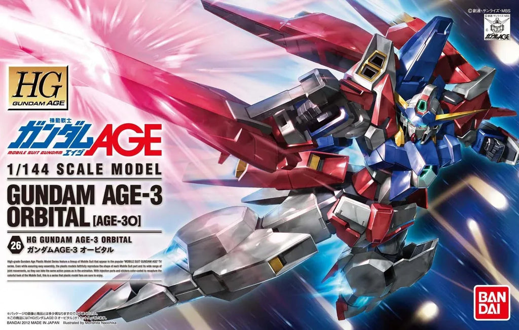 Gundam 1/144 HG AGE #26 AGE-3O Gundam AGE-3 Orbital Model Kit product image 5, provided for visual reference and product