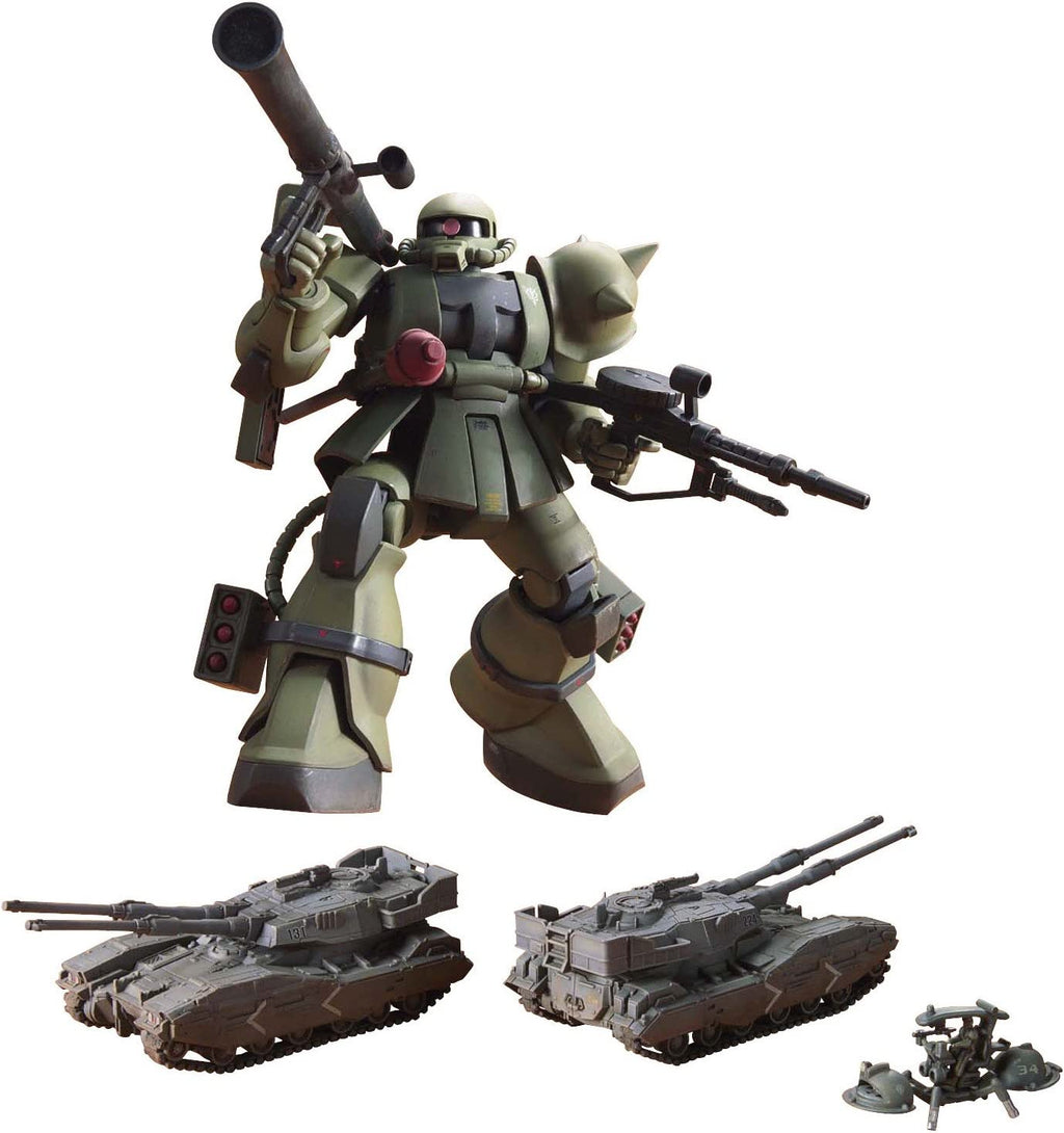 Gundam 1/144 HG UC Hard Graph MS-06 Zaku The Ground War Set Model Kit product image 1, provided for visual reference and