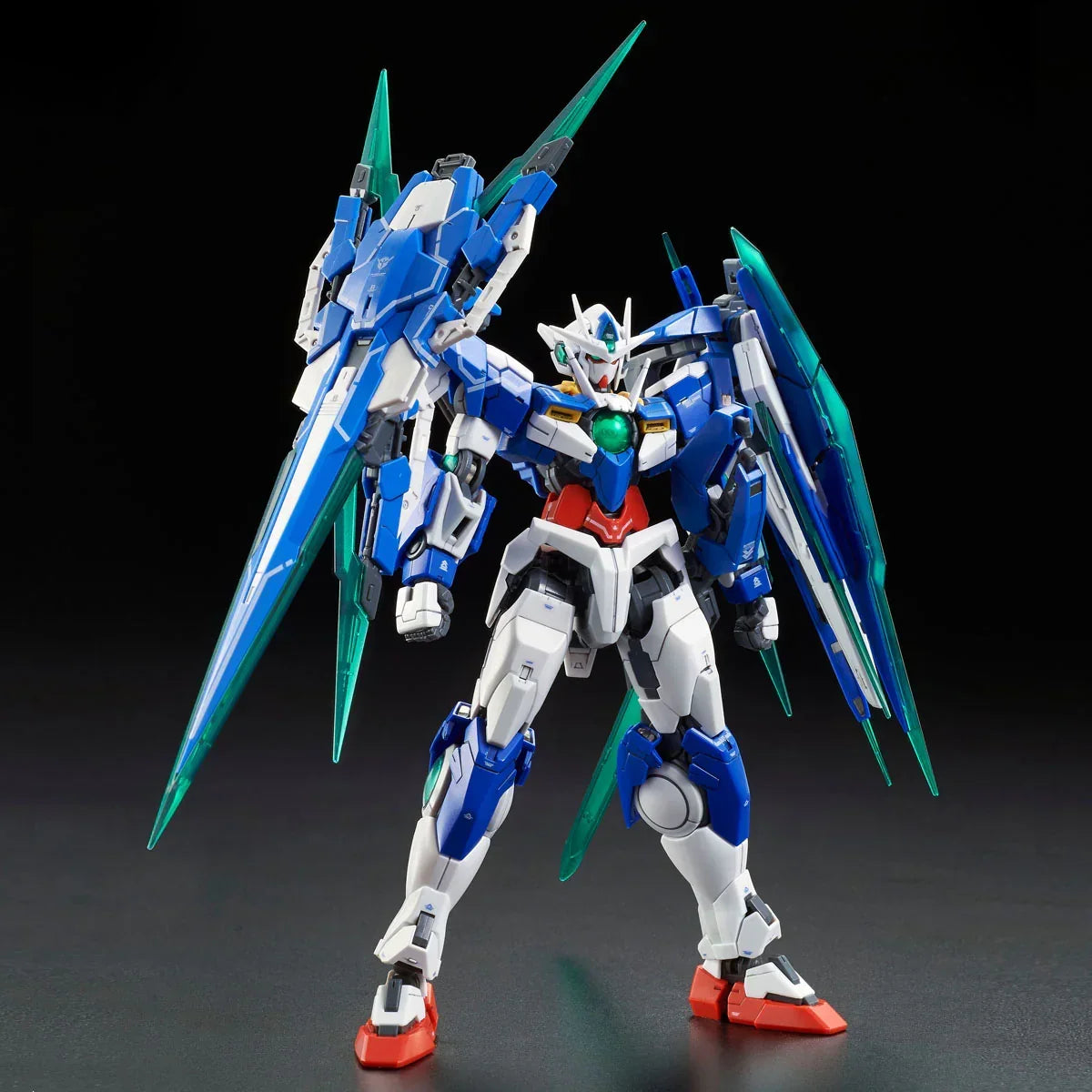 Gundam 1/144 RG GNT-0000/FS 00 Qan[T] Full Saber Model Kit Exclusive product image 1, provided for visual reference and