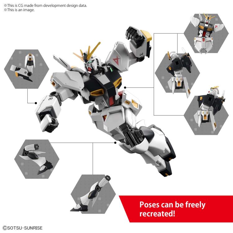 Gundam 1/144 Entry Grade RX-93 Nu V Gundam Model Kit product image 4, provided for visual reference and product detail review