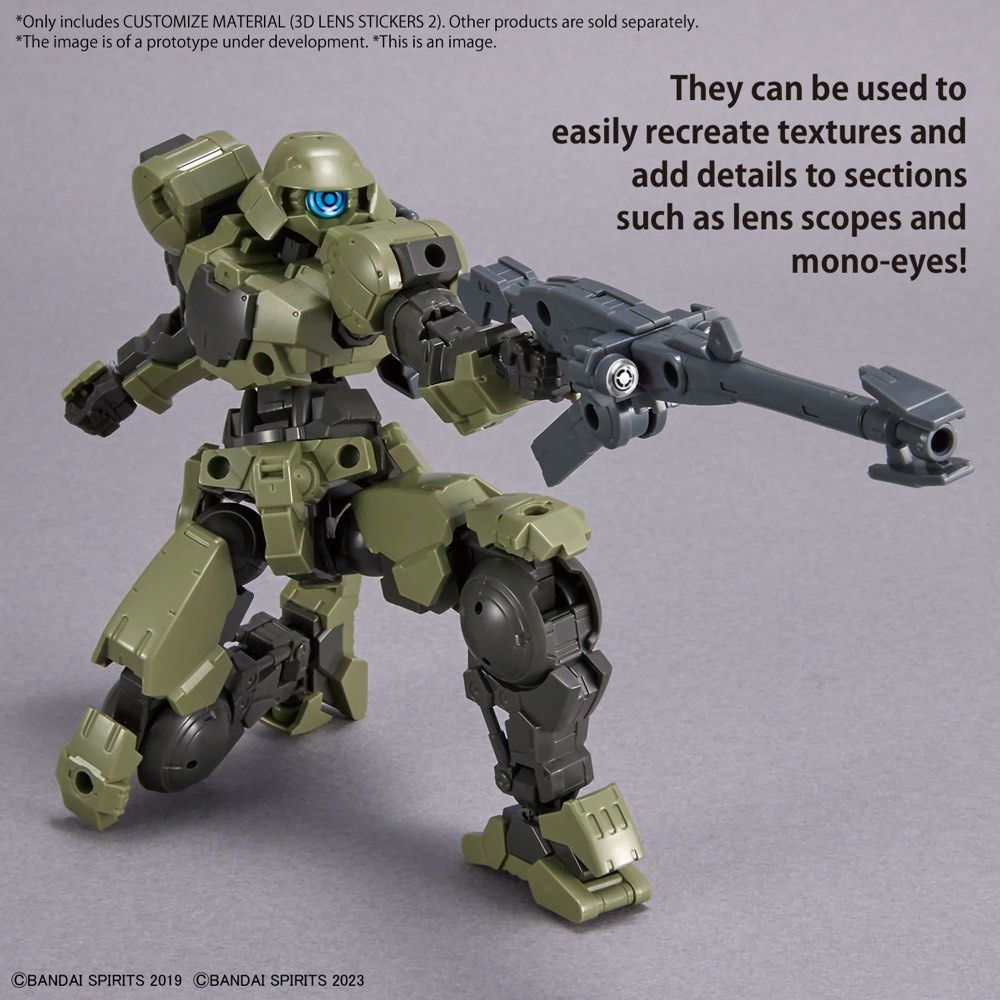 Bandai 30 Minutes Missions 30MM HG Gundam 1/144 Customize Material #06 3D Lens Stickers 2 Model Kit product image 5,