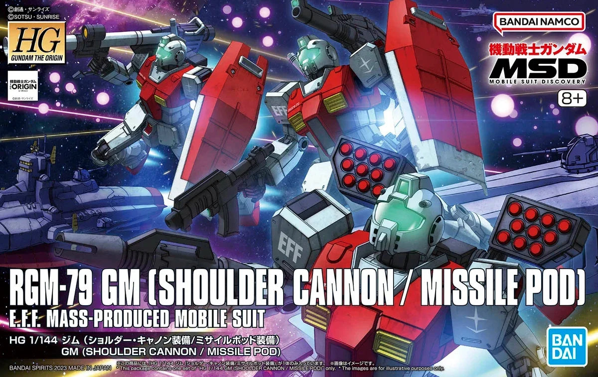Gundam 1/144 HG The Origin RGM-79 GM (Shoulder Cannon / Missile Pod) Model Kit product image 13, provided for visual