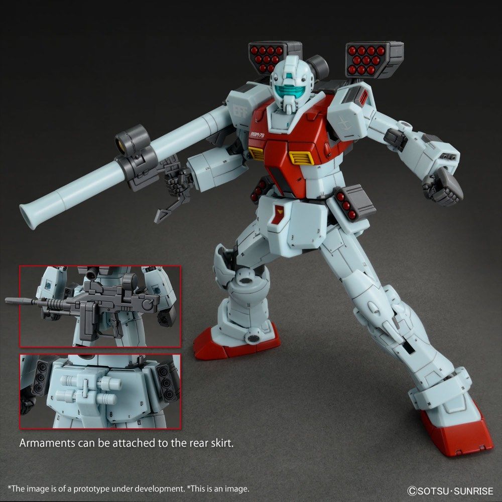 Gundam 1/144 HG The Origin RGM-79 GM (Shoulder Cannon / Missile Pod) Model Kit product image 12, provided for visual