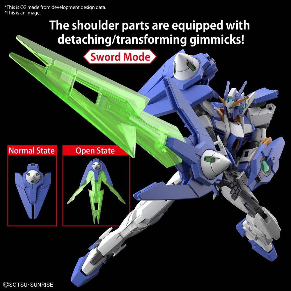 Gundam 1/144 HGBM #05 GN-0000DVR/II 00 Diver Arc Model Kit product image 11, provided for visual reference and product