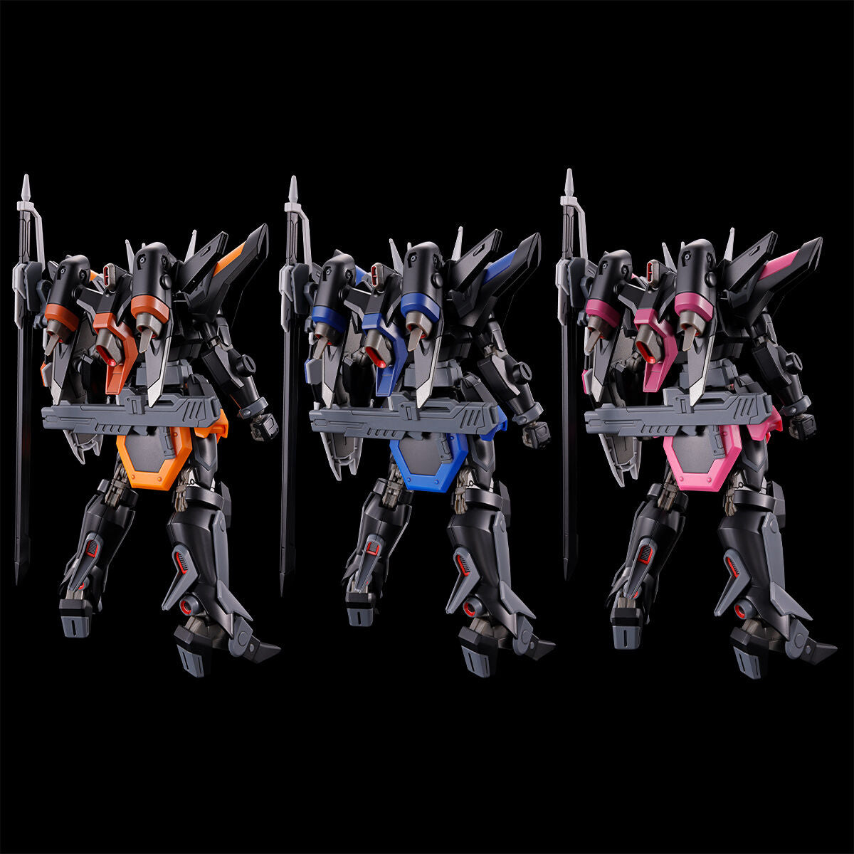 Gundam 1/144 HG Seed Freedom Black Knight Squad Rud-ro.A Redelard, Daniel and Liu Custom Set Model Kit Exclusive product