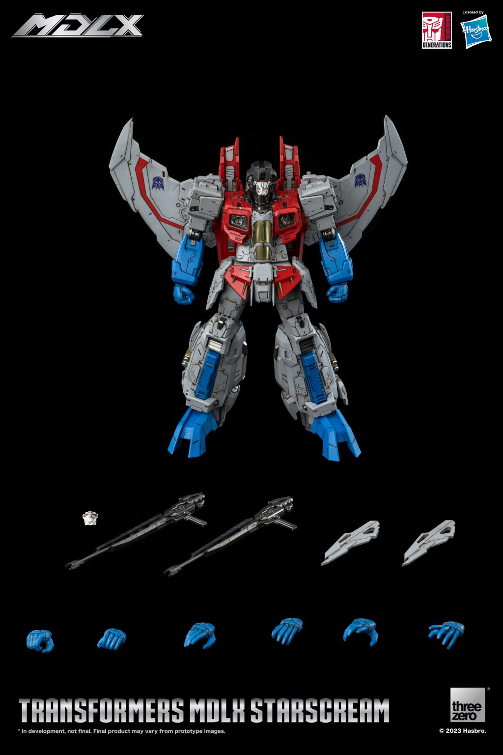 ThreeZero Transformers Starscream MDLX Action Figure product image 1, provided for visual reference and product detail review