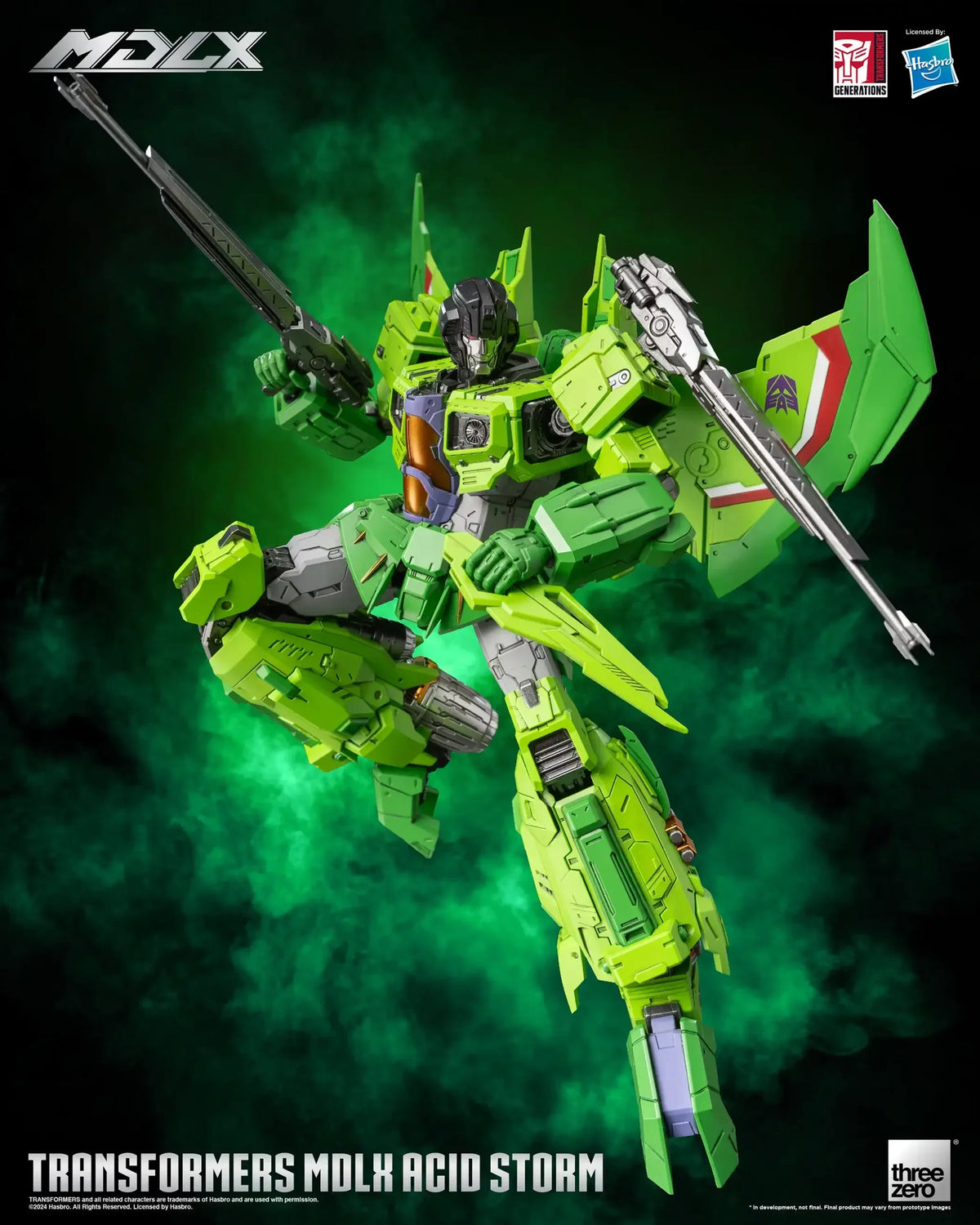 ThreeZero Transformers Acid Storm MDLX Exclusive Action Figure product image 10, provided for visual reference and product