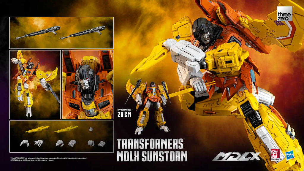ThreeZero Transformers Sunstorm MDLX Exclusive Action Figure product image 2, provided for visual reference and product