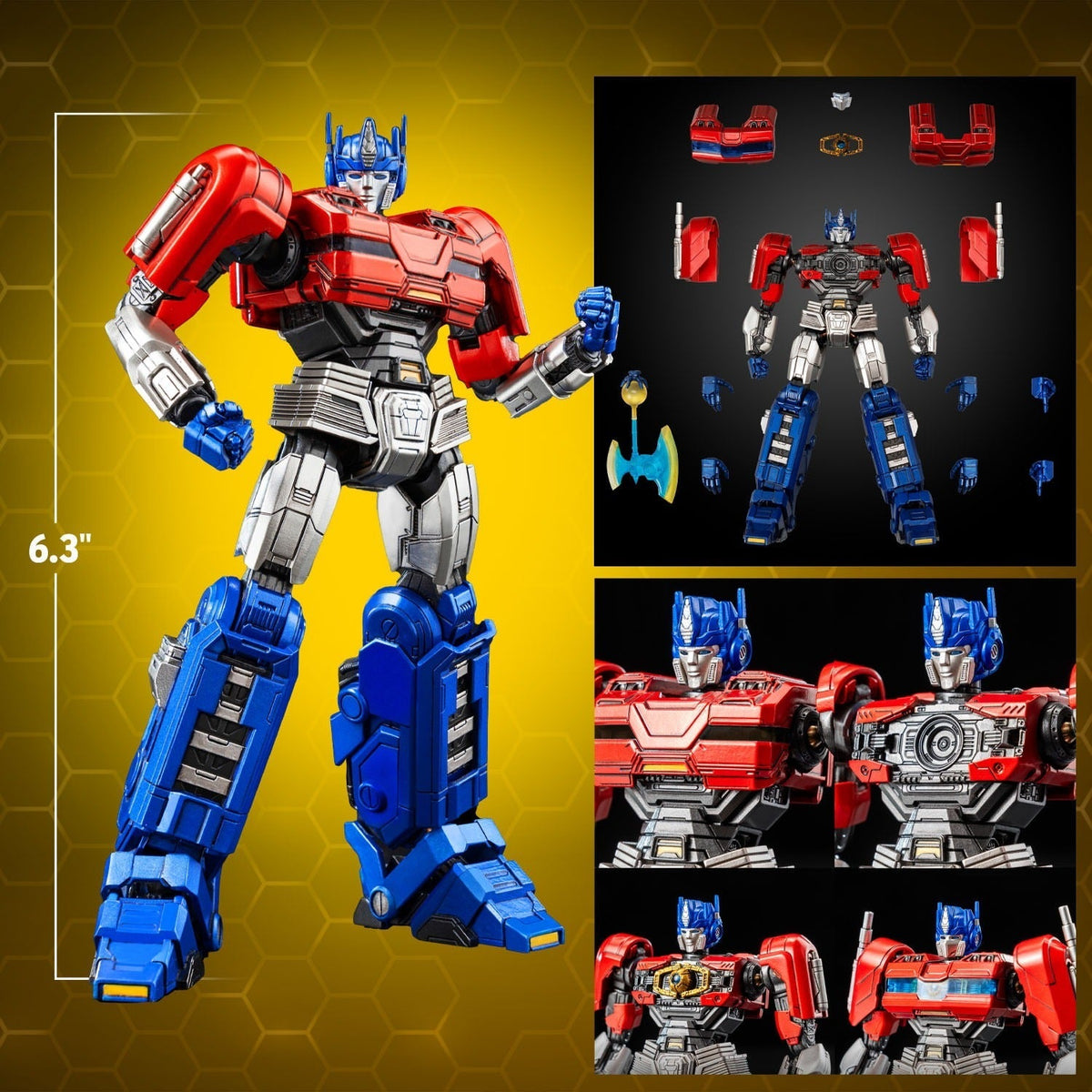 ThreeZero Transformers One Optimus Prime / Orion Pax MDLX Action Figure product image 3, provided for visual reference and
