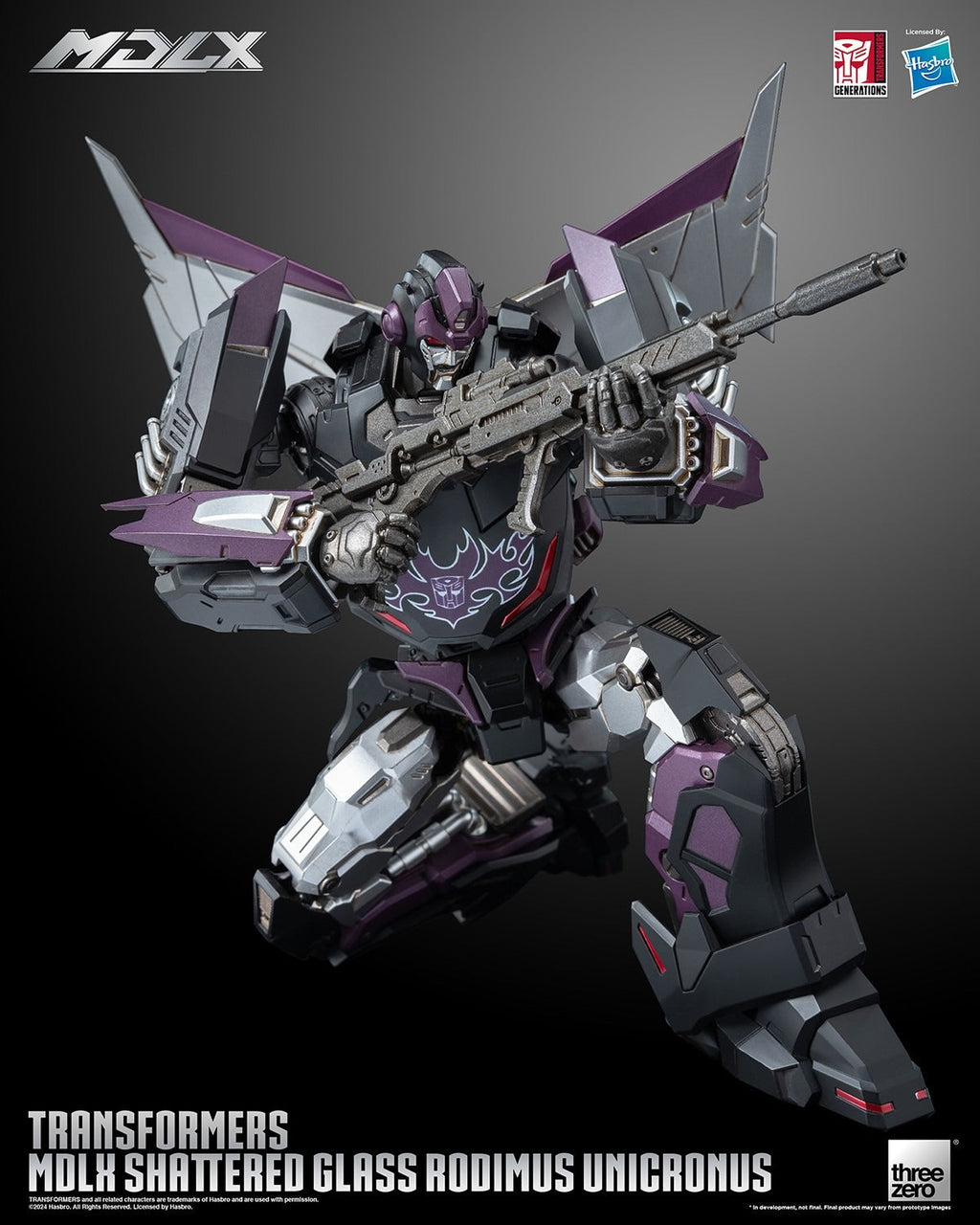 ThreeZero Transformers Shattered Glass Rodimus Unicronus MDLX Action Figure product image 3, provided for visual reference
