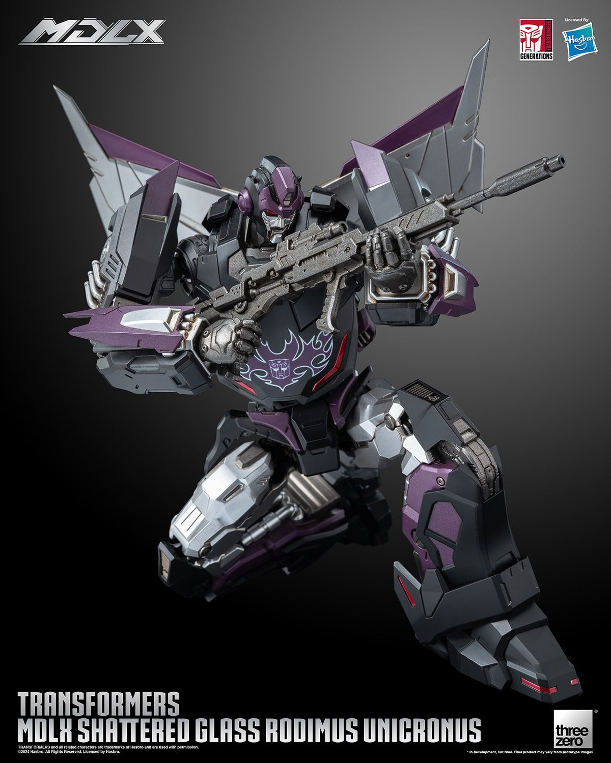 ThreeZero Transformers Shattered Glass Rodimus Unicronus MDLX Action Figure product image 3, provided for visual reference