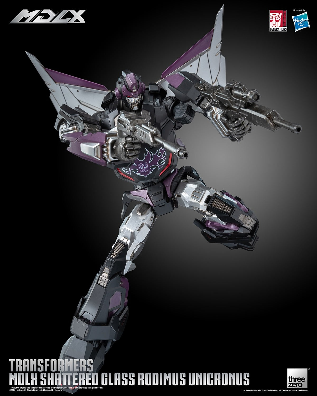 ThreeZero Transformers Shattered Glass Rodimus Unicronus MDLX Action Figure product image 4, provided for visual reference