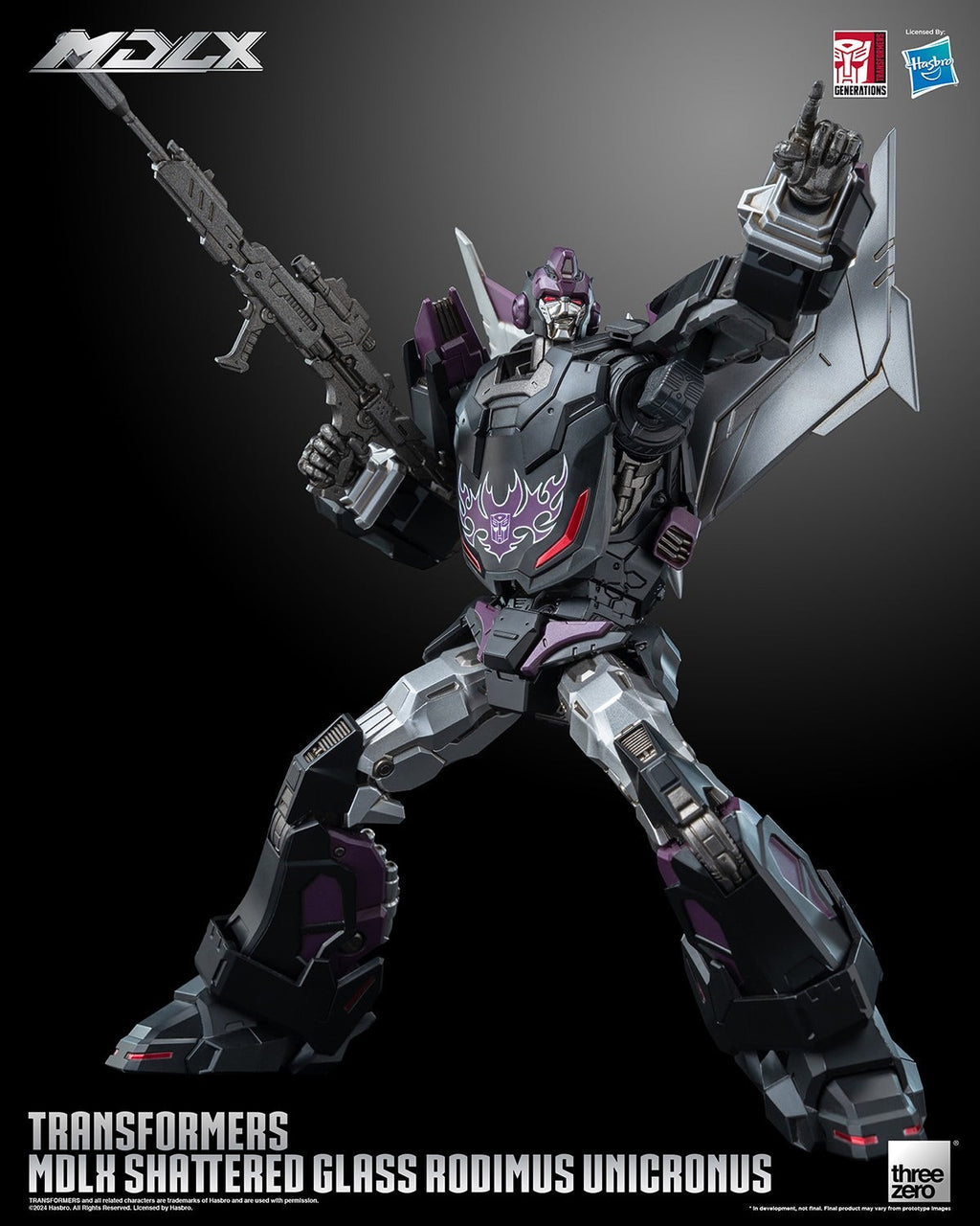 ThreeZero Transformers Shattered Glass Rodimus Unicronus MDLX Action Figure product image 5, provided for visual reference