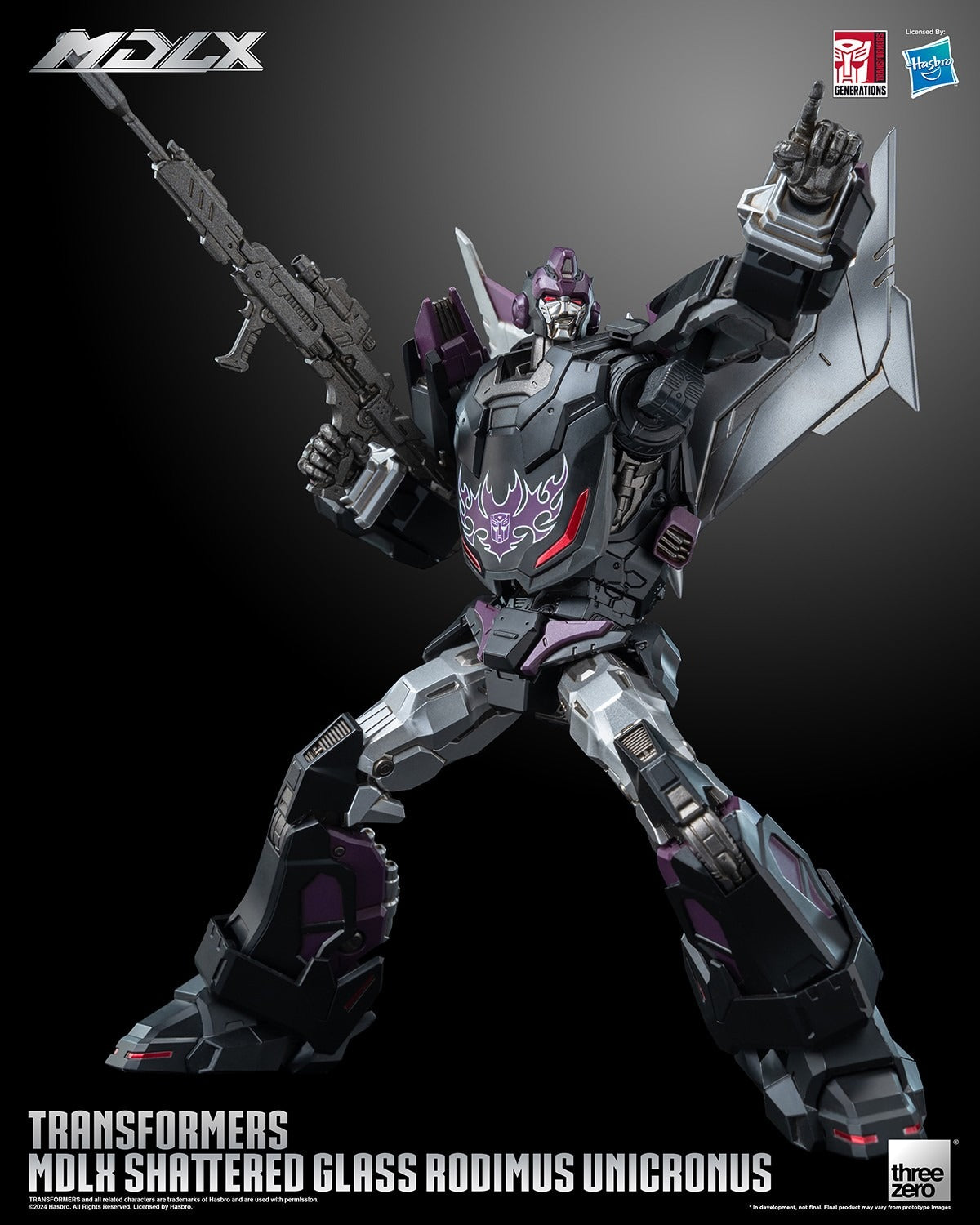 ThreeZero Transformers Shattered Glass Rodimus Unicronus MDLX Action Figure product image 5, provided for visual reference