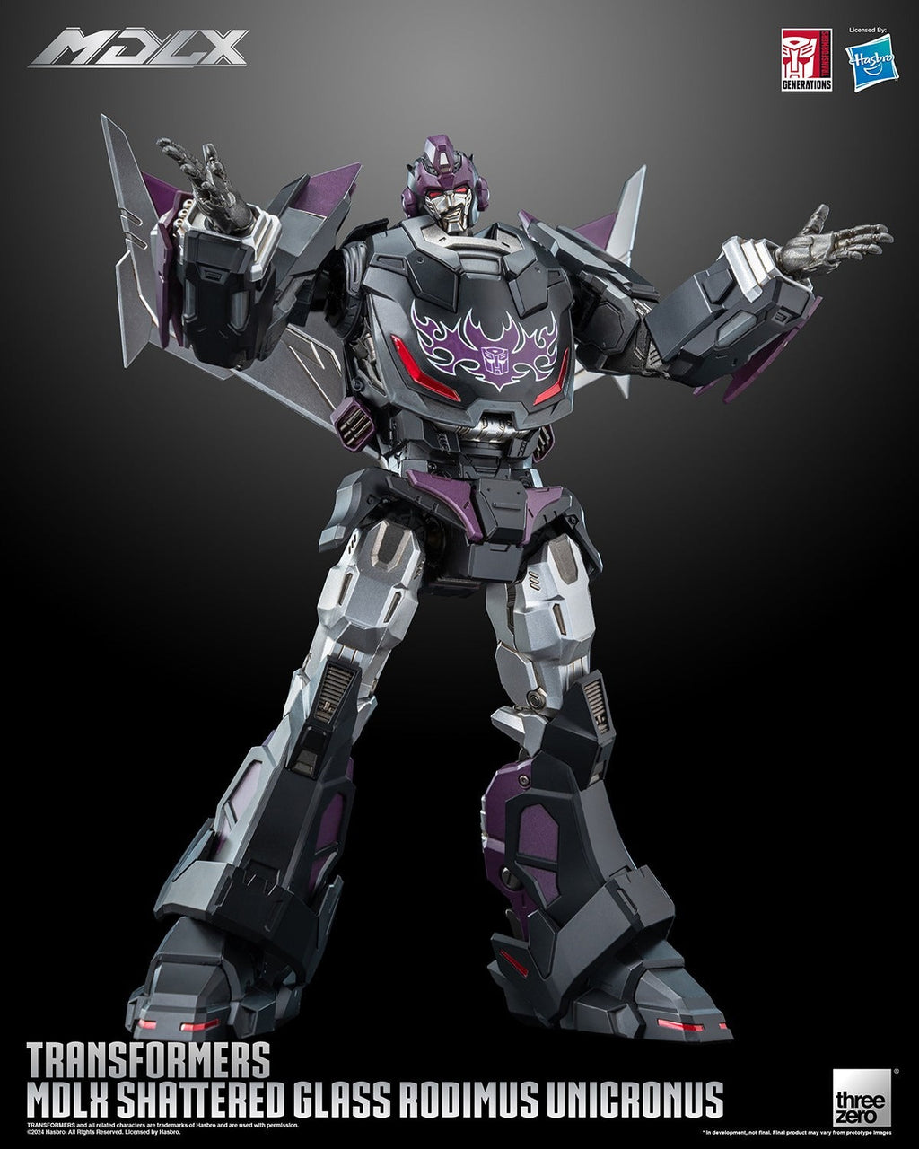 ThreeZero Transformers Shattered Glass Rodimus Unicronus MDLX Action Figure product image 6, provided for visual reference