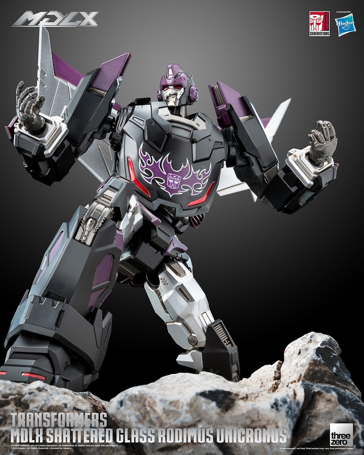 ThreeZero Transformers Shattered Glass Rodimus Unicronus MDLX Action Figure product image 7, provided for visual reference