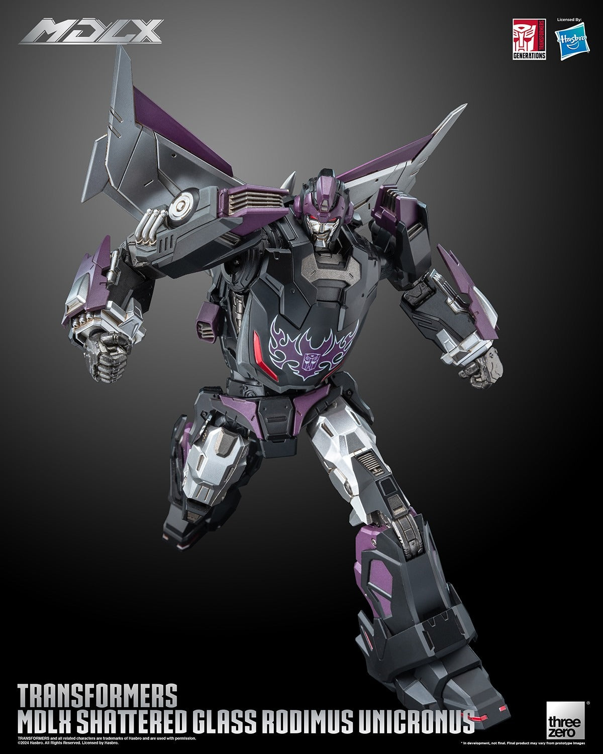 ThreeZero Transformers Shattered Glass Rodimus Unicronus MDLX Action Figure product image 8, provided for visual reference