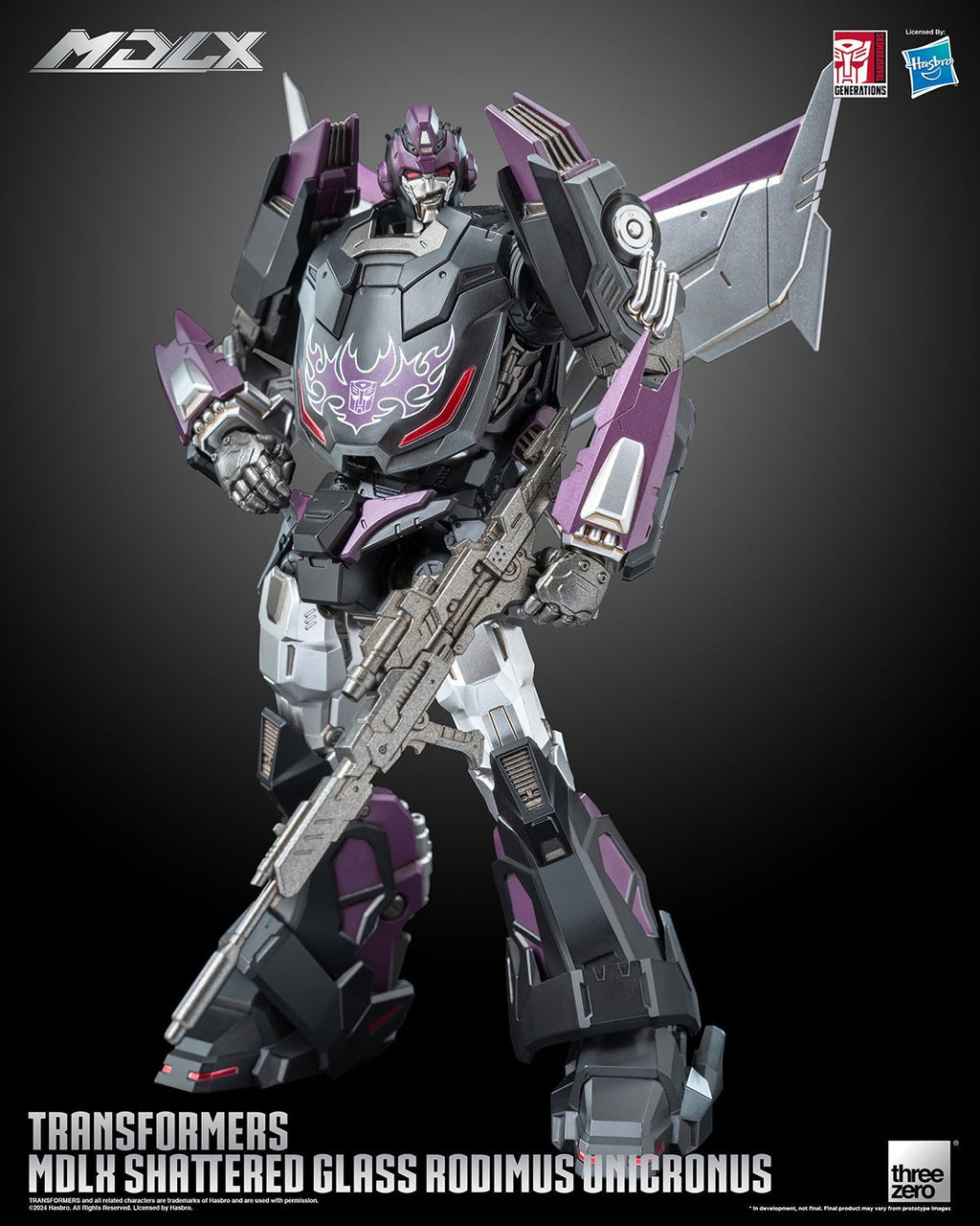 ThreeZero Transformers Shattered Glass Rodimus Unicronus MDLX Action Figure product image 1, provided for visual reference